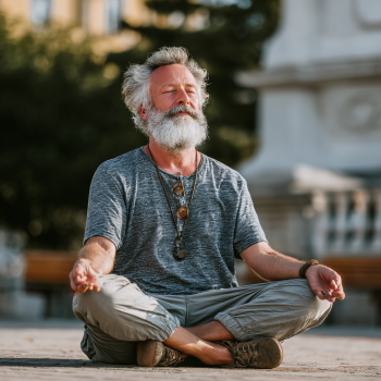Спокійне середовище для занять йогою з килимками та блоками
